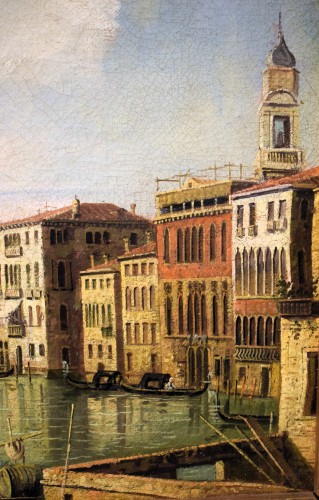Antiquités - Venice, view of the Grand - Venetian artist late of the 19th century